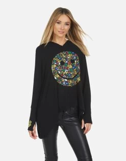 Wilma Lucky Happy Face -dress and personal adornment 1092 HAC 14020 BLK 05