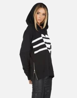 Corbin Heart Stripes -dress and personal adornment 1201 CSA 13896 BLK 04