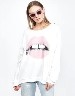 Noleta Pink Foil Zipper Mouth