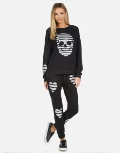 Noleta Stripe Skull -dress and personal adornment 1217 MSF 13900 BLK 01