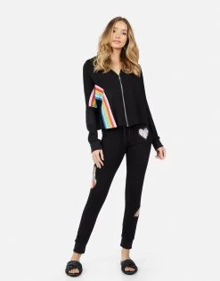 Jess Studded Stripe Peace -dress and personal adornment 1276 MSF 24635 BLK 06