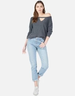 Zahara Inner Peace -dress and personal adornment 1291 HAC 22694 BLK inner peace bones pullover lauren moshi 06