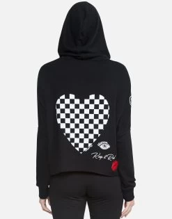 Lexie Rad Checkered Heart -dress and personal adornment 1296 MSF 22621P83 BLK lauren moshi 04