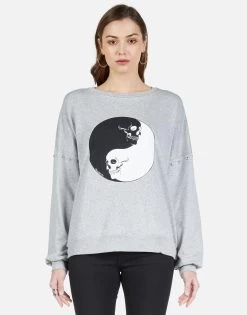 Sierra Skull Yin Yang -dress and personal adornment 1298 HRP 12668 HEG skull yin yang pullover lauren moshi 01