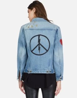 Spencer Peace Lightning -dress and personal adornment 1299 DNM 22805 VNBLU peace lightning denim jacket lauren moshi 03