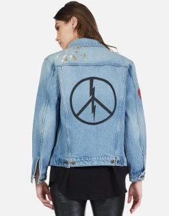 Spencer Peace Lightning -dress and personal adornment 1299 DNM 22805 VNBLU peace lightning denim jacket lauren moshi 04