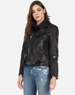 Posey Gold Chain Lip -dress and personal adornment 1322 LTR 22785 BLK chain lip leather moto jacket lauren moshi 02