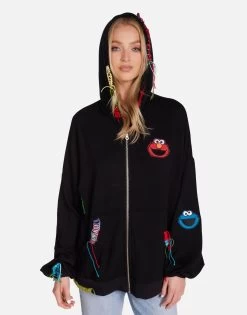 Aisha X Sesame Street Faces -dress and personal adornment 1417 MSF X25190 BLK 03