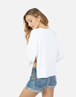 Bethany Foil Chain Peace -dress and personal adornment 1508 MSF 14600 WHT 04