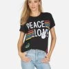 Edda Peace Love Stripe 2 Edda Peace Love Stripe -dress and personal adornment 2117 VCT 14093 BLK 01