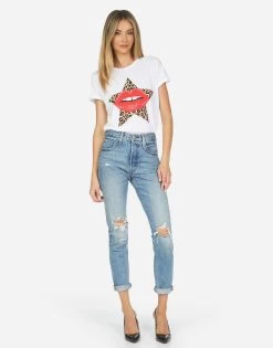 Edda Leopard Star Lip 6 Edda Leopard Star Lip -dress and personal adornment 2117 VCT 14334 WHT 01