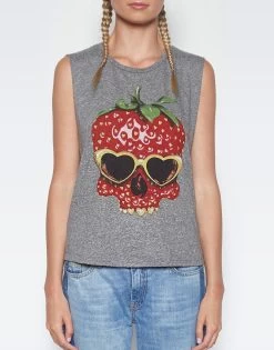 Kel Strawberry Skull 9 Kel Strawberry Skull -dress and personal adornment 2190 VPR 11919 HEG front