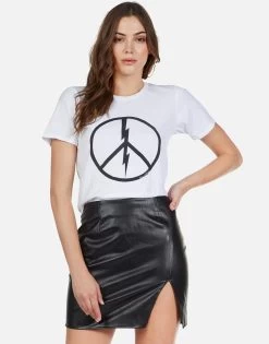 Croft Peace Lightning -dress and personal adornment 2213 CTT 12796 WHT peace lightning tee lauren moshi 04