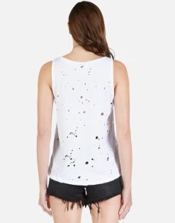 Julianna Skull Yin Yang -dress and personal adornment 2224 CBO 12651 WHT skull yin yang distressed tee lauren moshi 02