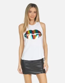 Peyton Rainbow Foil Lightning Lip -dress and personal adornment 2237 VCT 14262 WHT 04