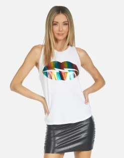 Peyton Rainbow Foil Lightning Lip -dress and personal adornment 2237 VCT 14262 WHT 05