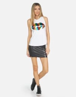 Peyton Rainbow Foil Lightning Lip -dress and personal adornment 2237 VCT 14262 WHT 06