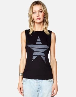 Ashlin Classic Stripe Star -dress and personal adornment 2245 VCT 12418G BLK 01