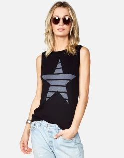 Ashlin Classic Stripe Star -dress and personal adornment 2245 VCT 12418G BLK 04