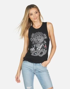 Ashlin Crystal Rocker Teddy -dress and personal adornment 2245 VCT 14041 BLK 08