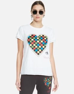 Aviana Rad Checkered Heart -dress and personal adornment 2265 VCT 12624P84 WHT lauren moshi 01