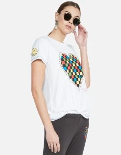 Aviana Rad Checkered Heart -dress and personal adornment 2265 VCT 12624P84 WHT lauren moshi 06