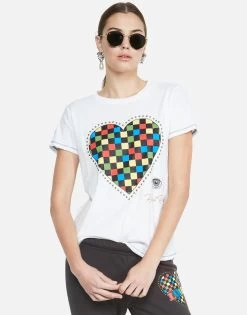Aviana Rad Checkered Heart -dress and personal adornment 2265 VCT 12624P84 WHT lauren moshi 07