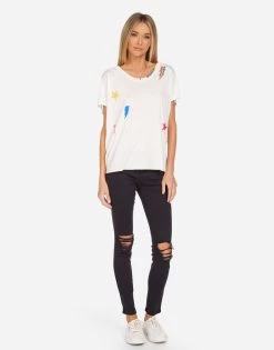 Elara Rainbow Lightning Star -dress and personal adornment 2319 TNC 14512 MILK 01