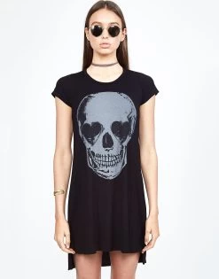Mirabella Heart Eye Skull -dress and personal adornment 3043 RSN 12120 BLK front
