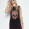 Deanna Strawberry Skull -dress and personal adornment 3047 RSN 11919 BLK