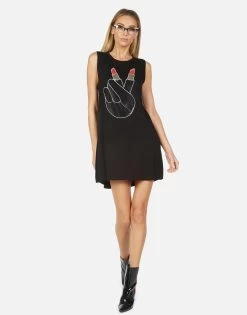 Deanna Crystal Lipstick Peace -dress and personal adornment 3047 RSN 13929 BLK 07
