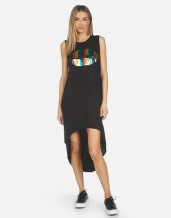 Genevieve Rainbow Foil Lightning Lip -dress and personal adornment 3076 CTT 14262 BLK 04