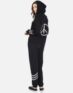 Gia World Peace -dress and personal adornment 4009 CSA 32798 BLK world peace sweatpant lauren moshi 02
