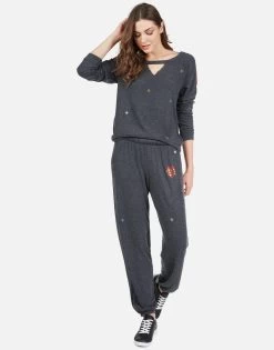 Tanzy Chain Heart Stars -dress and personal adornment 4031 HAC 32782 BLK chain heart sweatpant lauren moshi 03