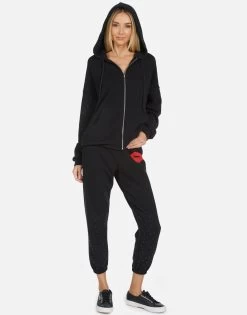 Alana Red Lip -dress and personal adornment 4035 CSA 13795 BLK 04