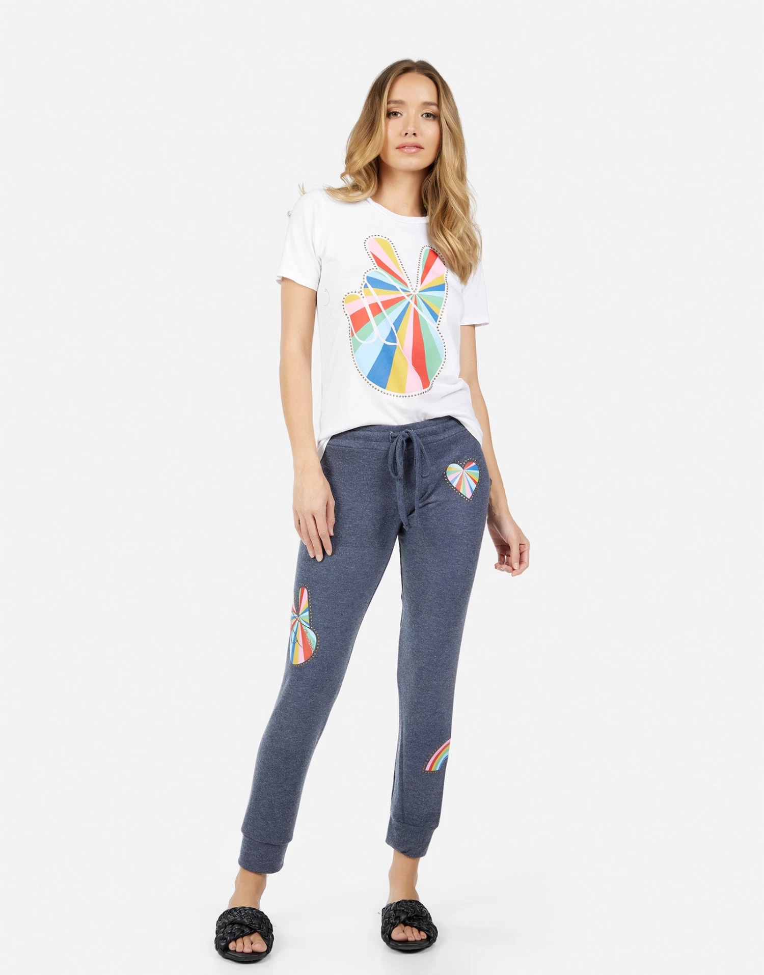 Kizzy Studded Stripe Peace 4 Kizzy Studded Stripe Peace - Image 2