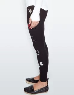 Aaliyah All Over Emoji Patches -dress and personal adornment 4066 CPD 1P27 BLK 04