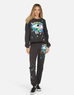 Brynn Watercolor Eye -dress and personal adornment 4092 CSA 34097 ONX 07