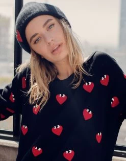 Blix Heartface Patch -dress and personal adornment 9073 CSM 3P49 BLK 4