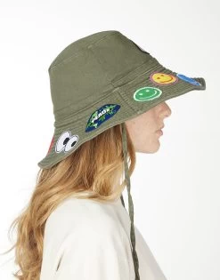 Adina- Bucket Hat W/ Happy Hippie Patches -dress and personal adornment 9138 CSC 3P227 MILTY 01