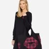 Fatima Plaid Lip -dress and personal adornment 9667 CNV 1P201 BKRPL 01