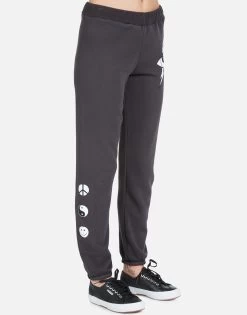 Gia Lightning Star Eye -dress and personal adornment Lauren Moshi Lightning Star Eye Womens Sweatpant 4009 12956 ONYX 03