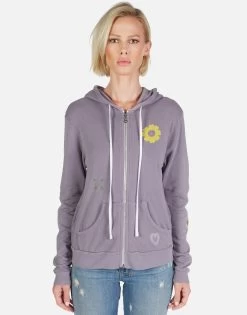 Lennox Peace & Love Butterfly 32 Lennox Peace & Love Butterfly -dress and personal adornment Lauren Moshi Peace and Love Butterfly Zip Hoodie Violet 1287 CSA 22928 GRVLT 01