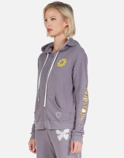 Lennox Peace & Love Butterfly 37 Lennox Peace & Love Butterfly -dress and personal adornment Lauren Moshi Peace and Love Butterfly Zip Hoodie Violet 1287 CSA 22928 GRVLT 14