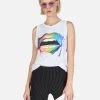 Peyton Rainbow Smudge Lip -dress and personal adornment Lauren Moshi Rainbow Smudge Lip Tank 2237 VCT 12945 WHT 05