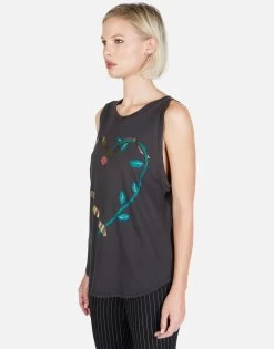 Peyton Snake Heart 13 Peyton Snake Heart -dress and personal adornment Lauren Moshi Snake Heart Muscle Tank in Onyx 2237 VCT 12961 ONYX 02