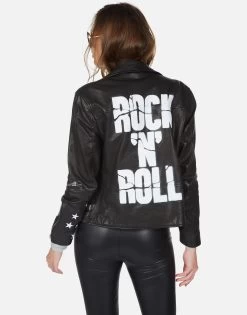 Posey Cracked RnR Spray -dress and personal adornment cracked rock n roll leather moto jacked 1322 LTR 22843 BLK 05