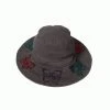 Adina- Bucket Hat W/ Butterfly Crystals -dress and personal adornment crystal hat flat