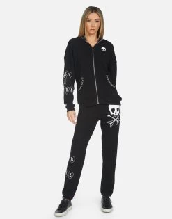 Gia Music Skull -dress and personal adornment gia music skull made in los angeles usa lauren moshi clothing 4009 CSA 34298 BLK 07