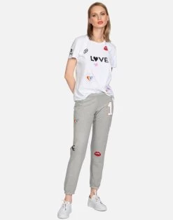 Brynn #1 Love -dress and personal adornment lauren moshi 1 love crop sweatpant 4092 GSA 33380 HEG 11